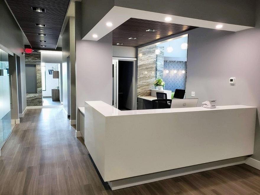 welcome desk at Northpark Dental in Urbandale