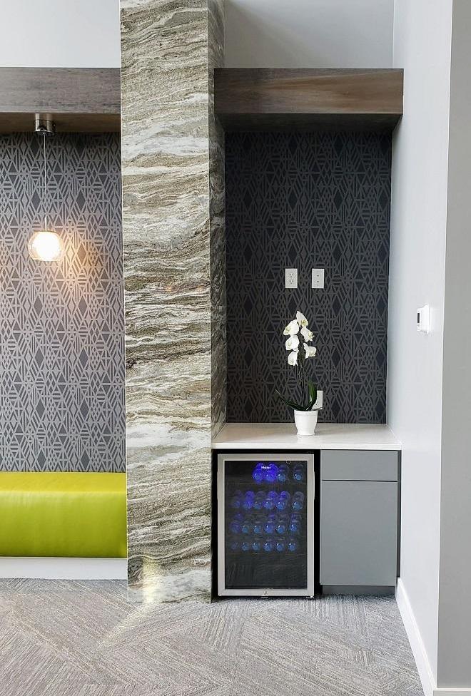 Beverage area for patients in Urbandale and Johnston dentist